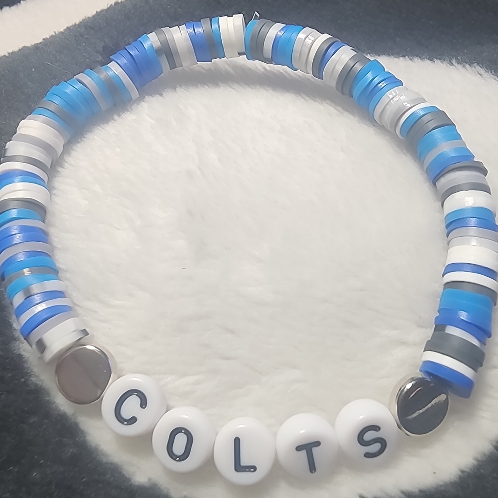Indianapolis Colts Friendship Bracelet stretchy
